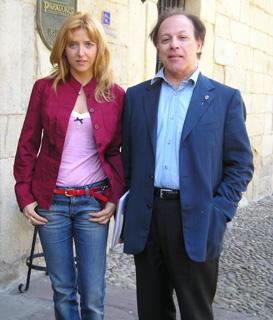Irene Zoe Alameda with Javier Marias in Lessons and Teachers (June 2008)
