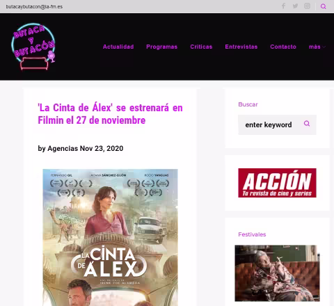 'Alex's Strip' will premiere on Filmin on November 27