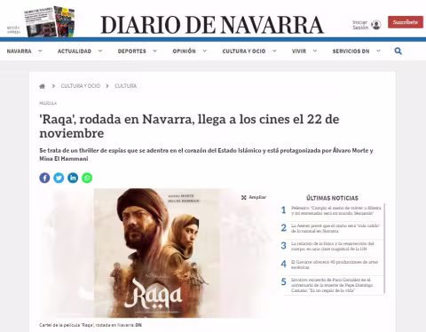 'Raqqa', filmed in Navarra, hits theaters on November 22
