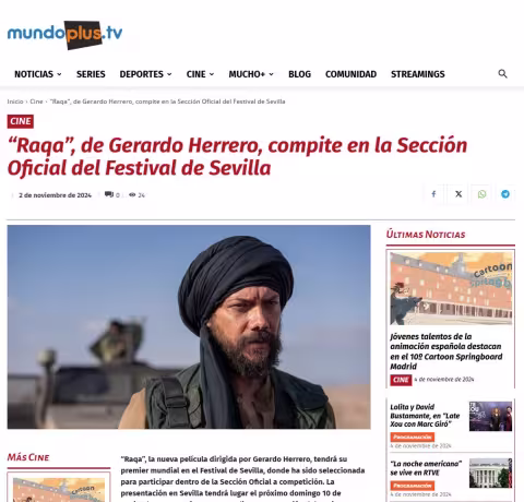 'Raqa', by Gerardo Herrero, competes in the Official Section of the Seville Festival