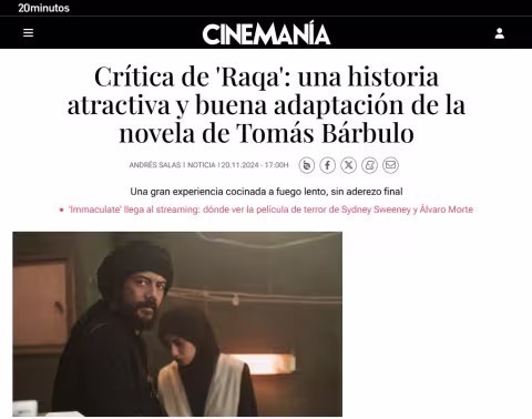 Review of 'Raqqa': an engaging story and a good adaptation of Tomás Bárbulo's novel