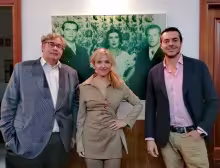 Paying tribute to Federico García Lorca, La Argentinita and Rafael Alberti with my colleagues and friends Juan Manuel de Prada and Joaquín Pérez Azaústre.