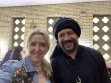 Irene Zoe Alameda and actor Álvaro Morte, protagonist of the film Raqqa